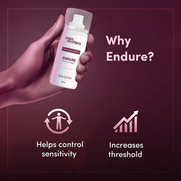 Man Matters Endure Delay Spray for Men Helps Long Last And No Side Effects